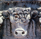 Turkey Antioch in Pisidia, sculpted bull