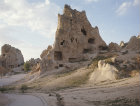 Turkey, Cappadocia, a rock-cut Monastery in the Goreme Valley