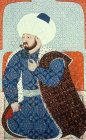 Mehmed II, sixteenth century portrait by Sinan Bey, Topkapi Palace Museum, Istanbul, Turkey