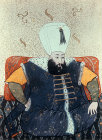 Sultan Mehmed III, 1595-1603, portrait from nineteenth century manuscript no 3109, Topkapi Palace Museum, Istanbul, Turkey