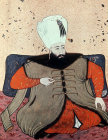 Sultan Ibrahim, 1640-1648, portrait from nineteenth century manuscript no 3109, Topkapi Palace Museum, Istanbul, Turkey