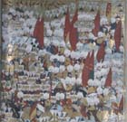 Suleyman besieging Rhodes, 16th century manuscript, MS H.1517, Topkapi Museum, Istanbul, Turkey