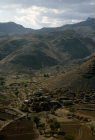 Yemen Taiz mountain terracing  and village