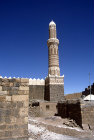 Minaret of mosque, Shibam, Yemen