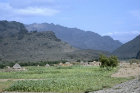 North African village where mountains reach Tihama coastal strip, Yemen